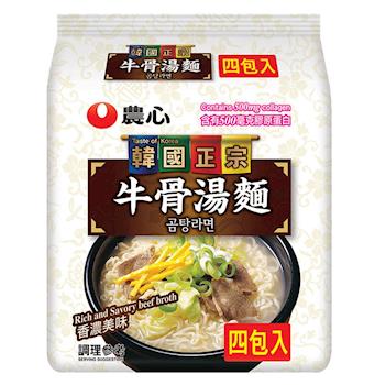 農心 牛骨湯麵(111gX4包/8組)|日韓泡麵
