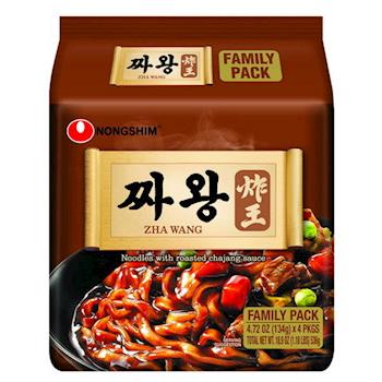 農心 炸王炸醬麵(134g×4包/4組)|日韓泡麵