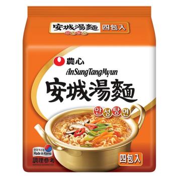 農心 安城湯麵(125gX4包/8組)|日韓泡麵