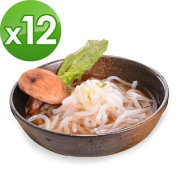 (即期品)樂活e棧 低卡蒟蒻麵 原味烏龍+濃湯(共12份)|蒟蒻麵