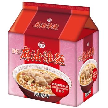 台酒TTL 紅標米酒麻油雞袋麵(12包入/箱)|台灣｜南洋泡麵