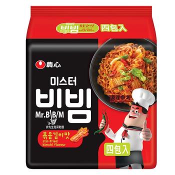 農心 拌先生泡菜乾麵(148gX4包/4組)|日韓泡麵