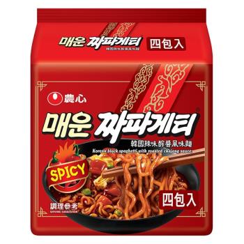 農心韓國辣味醡醬風味麵(137gX4包/4組)|日韓泡麵