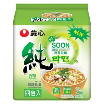 農心 蔬菜拉麵(112gX4包/8組)|日韓泡麵