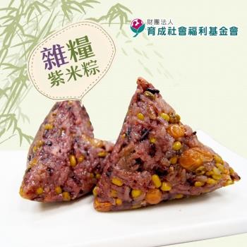 預購-[育成社會福利基金會]永和食堂-雜糧紫米粽(160g/顆，共六顆)-(06/3~06/6 出貨)|北部粽