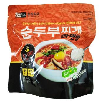 【DOORI DOORI】泡飯+泡麵 - 韓式辣豆腐口味  ( 95g/包 ) x5包|日韓泡麵