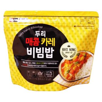 【DOORI DOORI】石鍋拌飯 - 咖哩風味  ( 137g/包 ) x5包|日韓泡麵