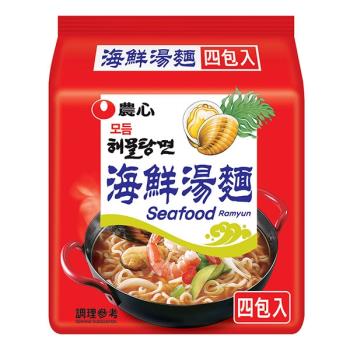 農心 海鮮湯麵(125gX4包/8組)|日韓泡麵