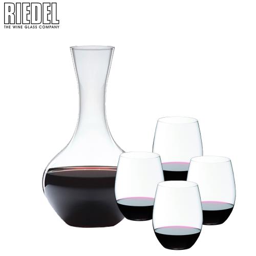 RIEDEL O系列CABERNET/MERLOT 紅酒杯4入 + O 醒酒器1入