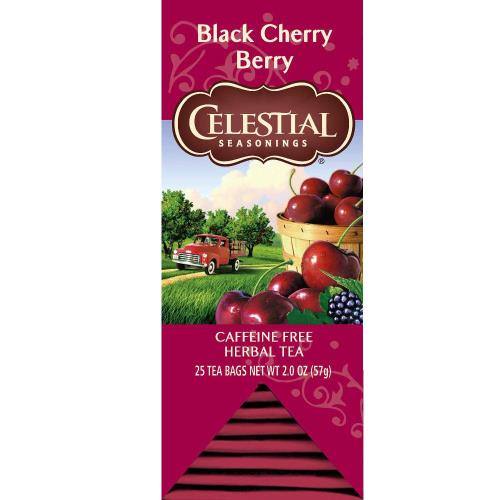 【Celestial詩尚草本】美國原裝進口 北美最大茶品製造商 黑櫻桃莓果茶2盒優惠組(25獨立包 x 2)