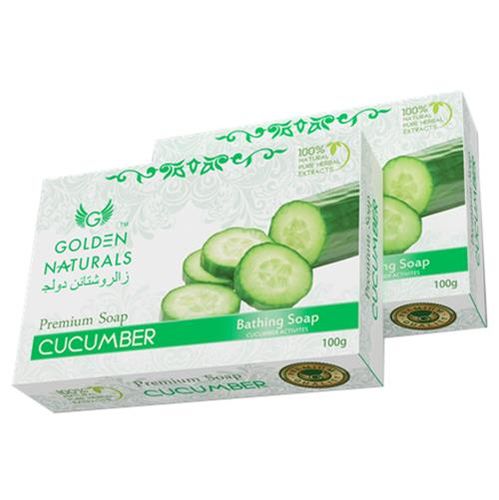 【新貨到-印度GOLDEN NATURALS】小黃瓜草本香皂(15入特惠組)