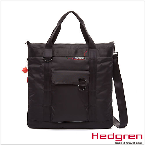 【HEDGREN】HNW -New Way 摩登商務系列-兩用托特包-黑色