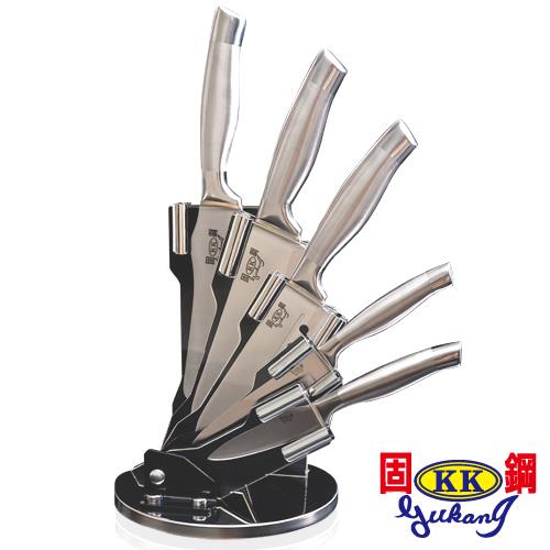 固鋼一體成形高級不鏽鋼刀六件組