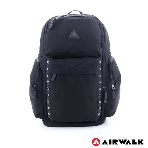 AIRWALK- 暗黑力量 鉚釘風韓式時尚旅行後背包