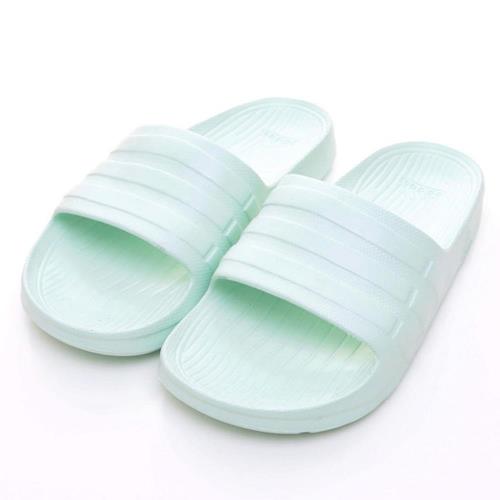 【ADIDAS】 Duramo Slide系列 女運動拖鞋 粉綠 AQ2155