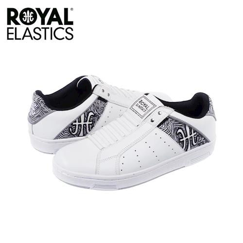【Royal Elastics】男-Icon 休閒鞋-白/斑馬紋(02064-090)