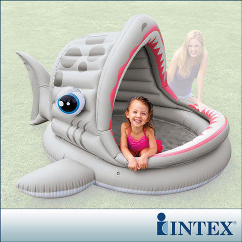 【INTEX】BABY鯊魚游泳池(201*198cm)(121L)(57120)