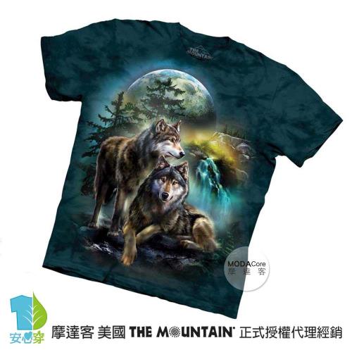 【摩達客】-美國進口The Mountain 暗黑之狼 純棉環保短袖T恤