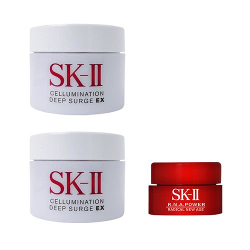 SK-II 超解析光感鑽白修護凝霜15g 2入+R.N.A超肌能緊緻活膚霜2.5g 