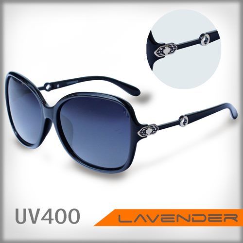 Lavender偏光片太陽眼鏡1563C7-黑