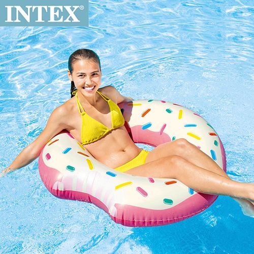 【INTEX】Donut Tube甜甜圈游泳圈107*99cm 適用：9歲+(59265)