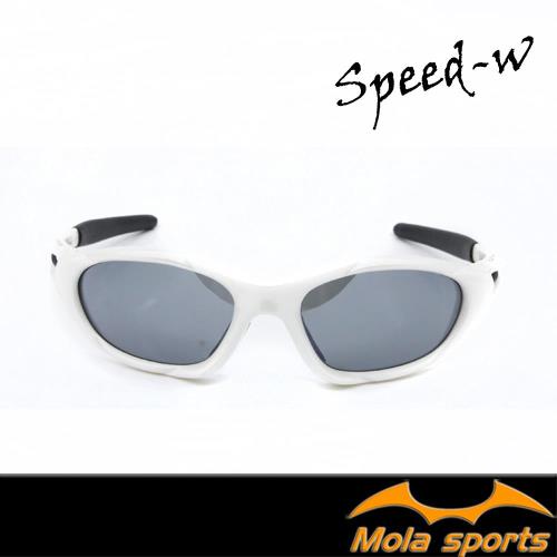 MOLA SPORTS摩拉兒童運動太陽眼鏡 (6-11)白色自行車跑步棒球都適用 Speed-w 