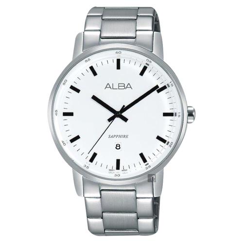 ALBA雅柏 PRESTIGE系列街頭酷流行手錶 白 39mm VJ32-X272S AG8H35X1