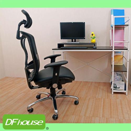 《DFhouse》夏爾瑪高級電腦椅（網背+透氣皮坐墊）辦公椅 電腦桌 電腦椅 書桌 鞋架 傢俱