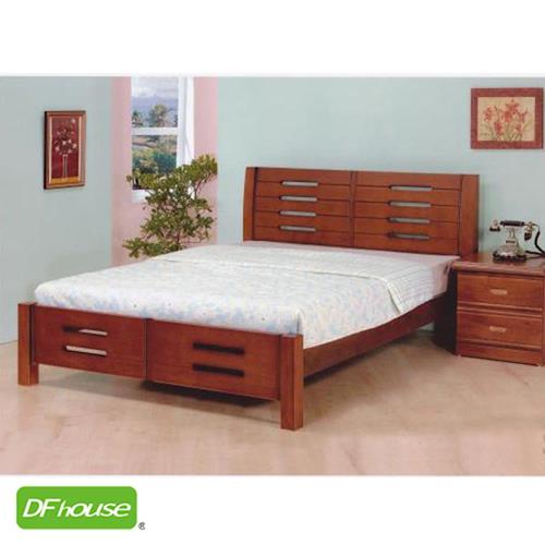 《DFhouse》妮可五尺實木床- 單人床 雙人床 床架 床組 實木 木藝床.