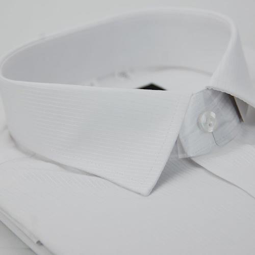 任-【金安德森】白色直紋窄版長袖襯衫