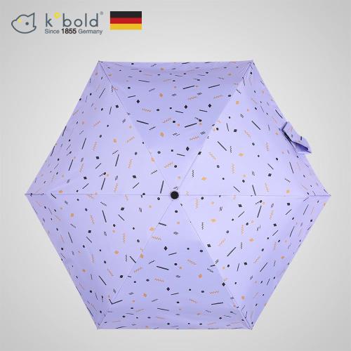 德國kobold酷波德 蘑菇頭系列-6K超輕巧抗UV五折傘-藍紫