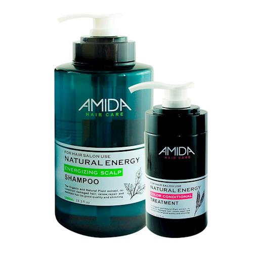 AMIDA平衡組(平衡去脂洗髮精1000ml+角質蛋白護髮素250ml)