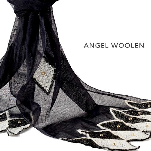 Angel Woolen 黑色的黎明/天使的階梯  印度手工披肩 圍巾(共兩色)