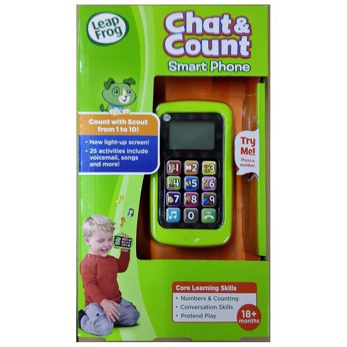 美國[LeapFrog跳跳蛙] 聰明數數小手機(綠)★原廠優質玩具