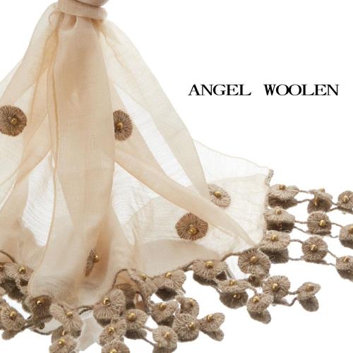 (加1元多1件銀絲柔光蠶絲披肩)Angel Woolen 印度編織藝術絲光羊毛披肩 圍巾