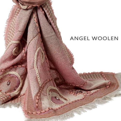 (加1元多1件銀絲柔光蠶絲披肩)Angel Woolen 典雅手工 印度手工100%羊毛披肩 圍巾(共三色)