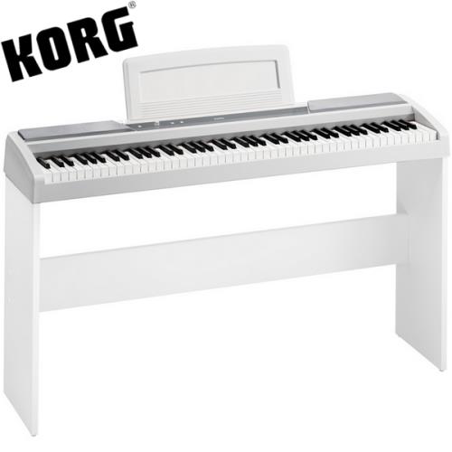 【KORG】標準88鍵電鋼琴/數位鋼琴含原廠琴架-白色 / 公司貨保固 (SP-170S)
