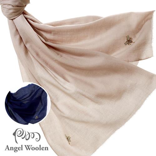 Angel Woolen 印度Pashmina印度手工羊絨刺繡披肩圍巾(Debby的圓舞曲-共兩色)