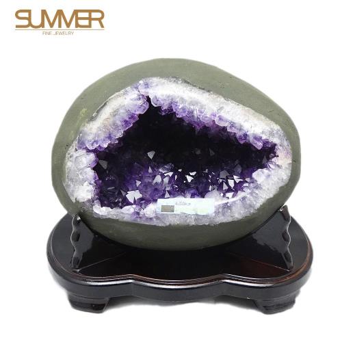 SUMMER寶石 圓滿招財天然紫晶洞《4.5KG》(X048)