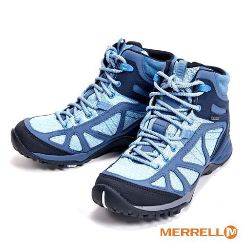 MERRELL SIREN SPORT Q2 MID GORE-TEX防水登山運動多功能高筒 女鞋-藍