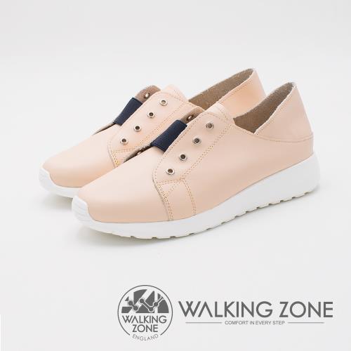 WALKING ZONE Steptown系列 好感舒適懶人踩腳女鞋-粉(另有藍)