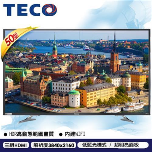 TECO東元 50吋 真4K Smart聯網液晶電視 TL50U1TRE-福利品