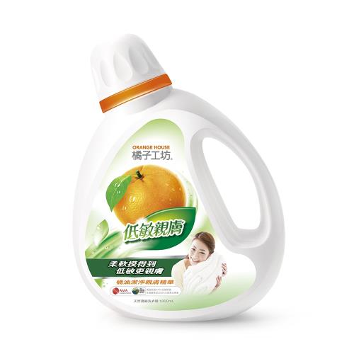 橘子工坊天然濃縮洗衣精-低敏親膚1800ml*6瓶/箱