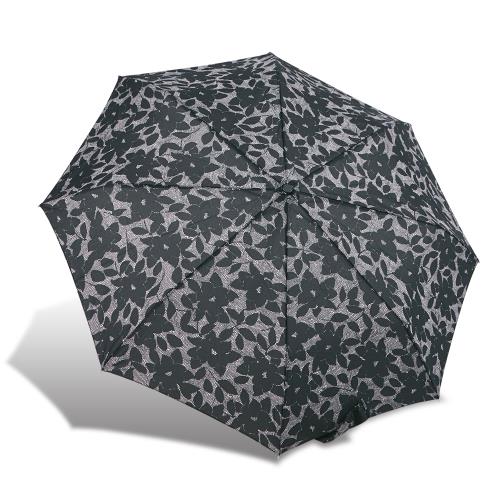 RAINSTORY雨傘-漾黑花舞(藕紫)抗UV個人自動傘