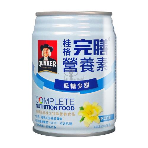 【QUAKER 桂格】完膳營養素 香草低糖 250ml*24入/箱