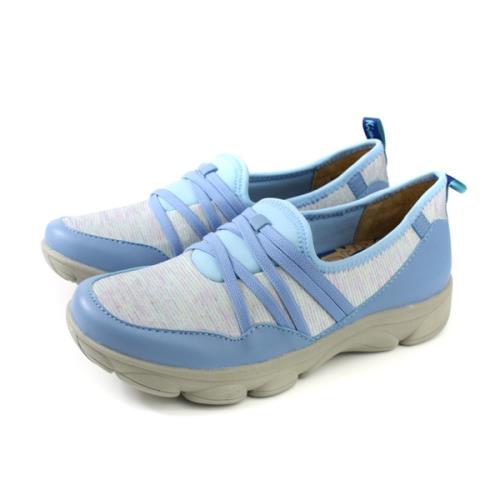 Kimo 懶人鞋 休閒鞋 女鞋 藍色 針織 KAISF054356 no836
