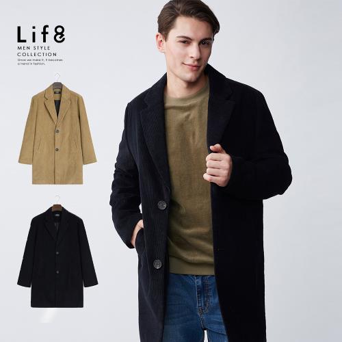 Life8-Formal 高質羊毛 韓版保暖大衣-11186