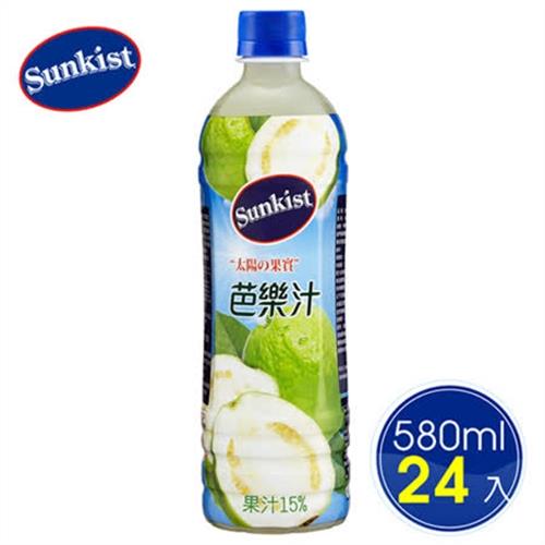 Sunkist香吉士 芭樂果汁飲料580ml(24瓶/箱)