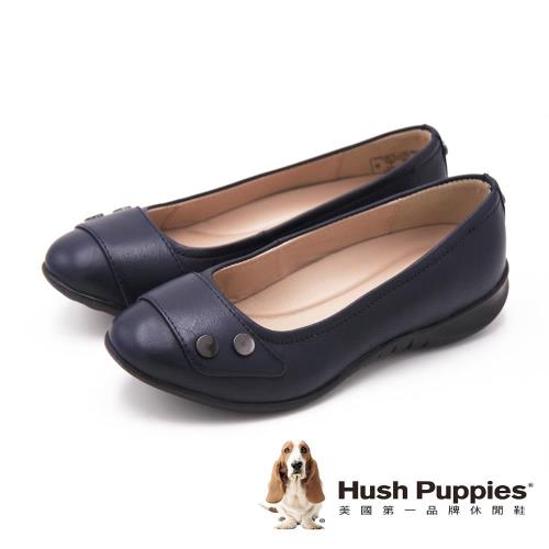 Hush Puppies Libi Bria 雙扣舒適上班低跟 女鞋-深藍(另有黑)