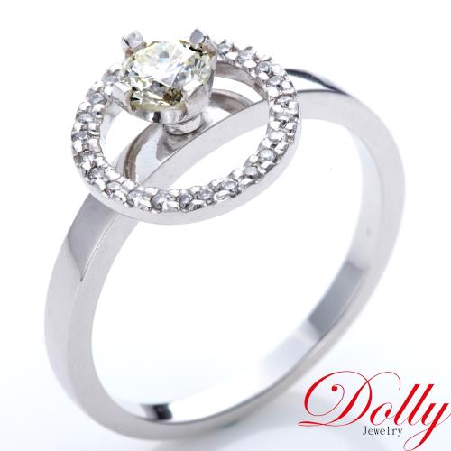 Dolly 18K金 求婚戒0.30克拉完美車工鑽石戒指(030)